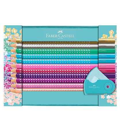 Faber-Castell Sparkle Tinæske - Farver/Spidser - 20 stk - Multi Faber-Castell Sparkle Tinæske - Farver/Spidser - 20 stk - Multi