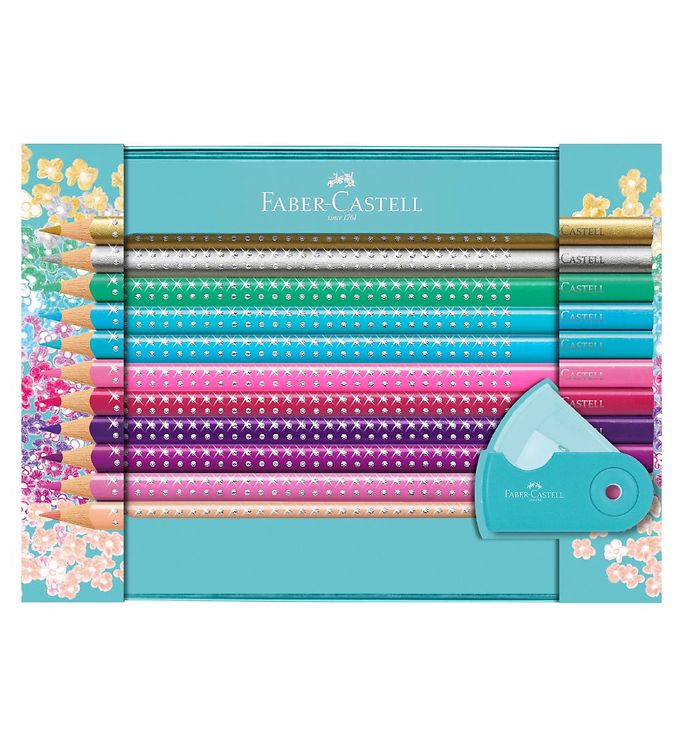 Faber-Castell Sparkle Tinæske - Farver/Spidser - 20 stk - Multi