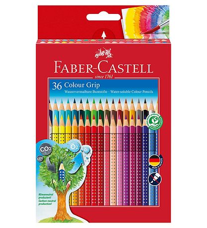 Faber-Castell Fargestifter - Grip - Akvarell - 36 stk. - Flerfar Faber-Castell Fargestifter - Grip - Akvarell - 36 stk. - Flerfar