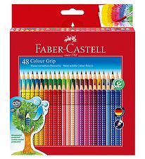 Faber-Castell Farveblyanter - Grip - Akvarel - 48 stk - Multi Faber-Castell Farveblyanter - Grip - Akvarel - 48 stk - Multi