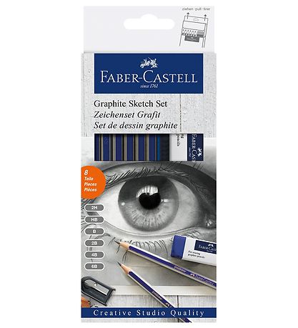 Faber-Castell Tegnesæt - Goldfaber Sketch - 8 stk Faber-Castell Tegnesæt - Goldfaber Sketch - 8 stk