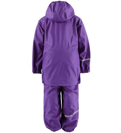 CeLaVi Regntøj m. Seler - PU - Lilla