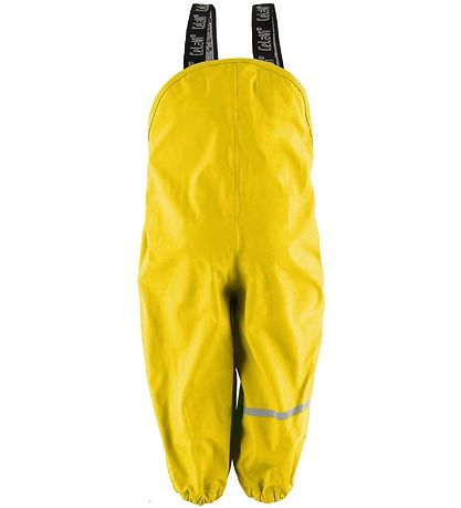 Pantalon de pluie av. Bretelles CeLaVi - PU - Jaune Pantalon de pluie av. Bretelles CeLaVi - PU - Jaune
