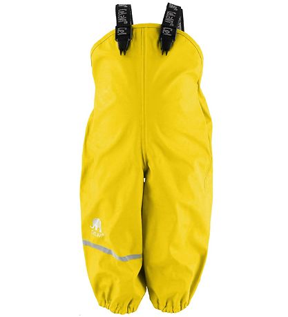 Pantalon de pluie av. Bretelles CeLaVi - PU - Jaune Pantalon de pluie av. Bretelles CeLaVi - PU - Jaune