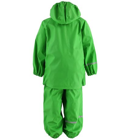 CeLaVi Regntøj m. Seler - PU - Grøn