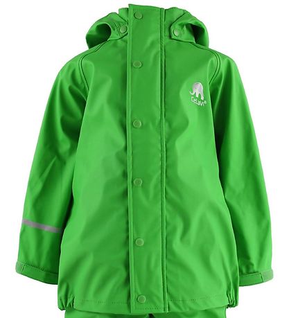 CeLaVi Regntøj m. Seler - PU - Grøn