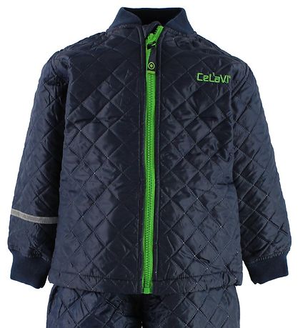 CeLaVi Termotøj - Navy m. Grøn