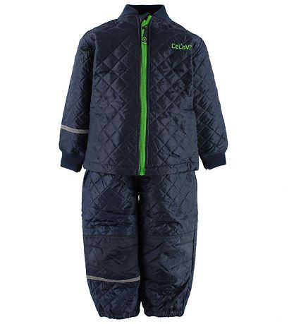CeLaVi Termotøj - Navy m. Grøn