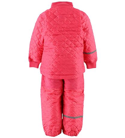 Celavi Termotøj - Mørk Koral m. Grøn