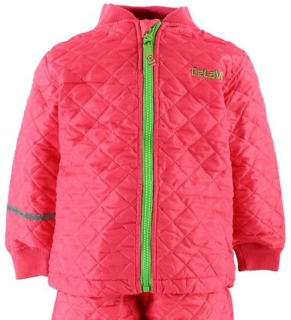 Celavi Termotøj - Mørk Koral m. Grøn