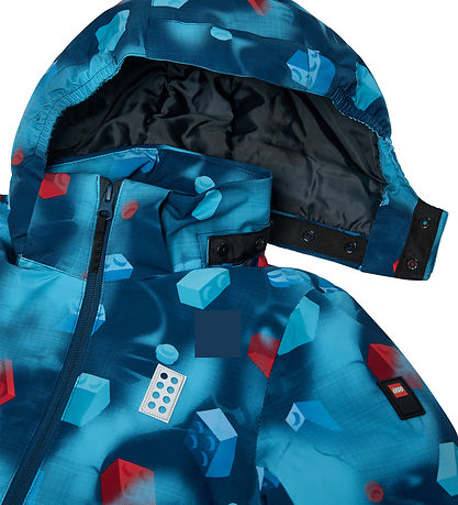 LEGO® Wear Dynejakke - LWJian 710 - Turkis/Blue/Red