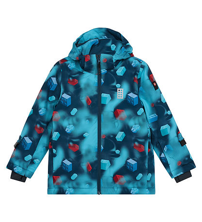 LEGO® Wear Dynejakke - LWJian 710 - Turkis/Blue/Red