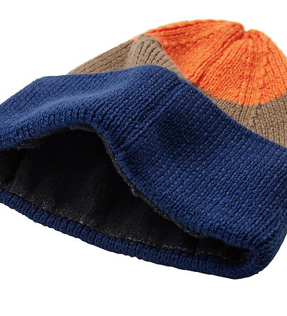 LEGO® Wear Hue - Strik - LWAgan 803 - Blå/Brun/Orange