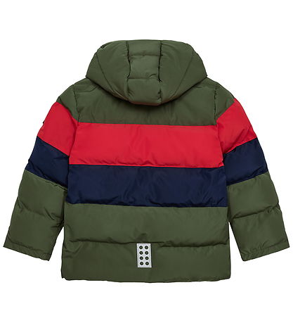 LEGO® Wear Dynejakke - LWJipe 705 - Green/Red/Navy
