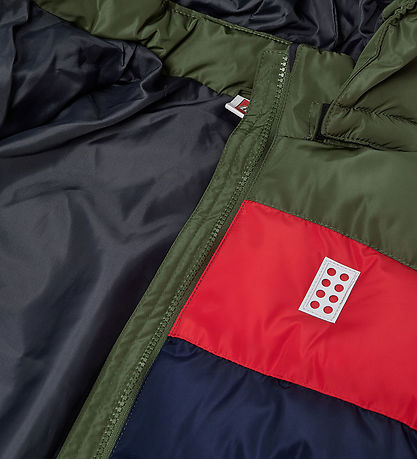 LEGO® Wear Dynejakke - LWJipe 705 - Green/Red/Navy