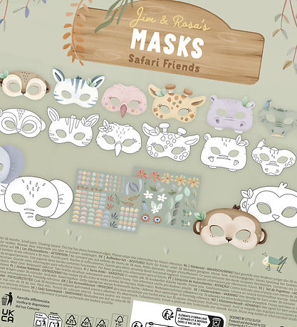 Little Dutch Aktivitetsbog m. Saks - Masker - Safari Friends