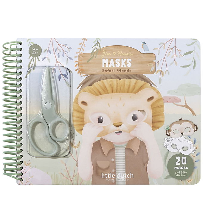 Little Dutch Aktivitetsbog m. Saks - Masker - Safari Friends