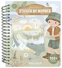 Little Dutch Aktivitetsbog m. Klistermærker - Jim - Safari Frien