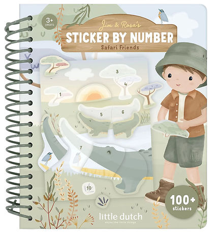 Little Dutch Aktivitetsbog m. Klistermærker - Jim - Safari Frien