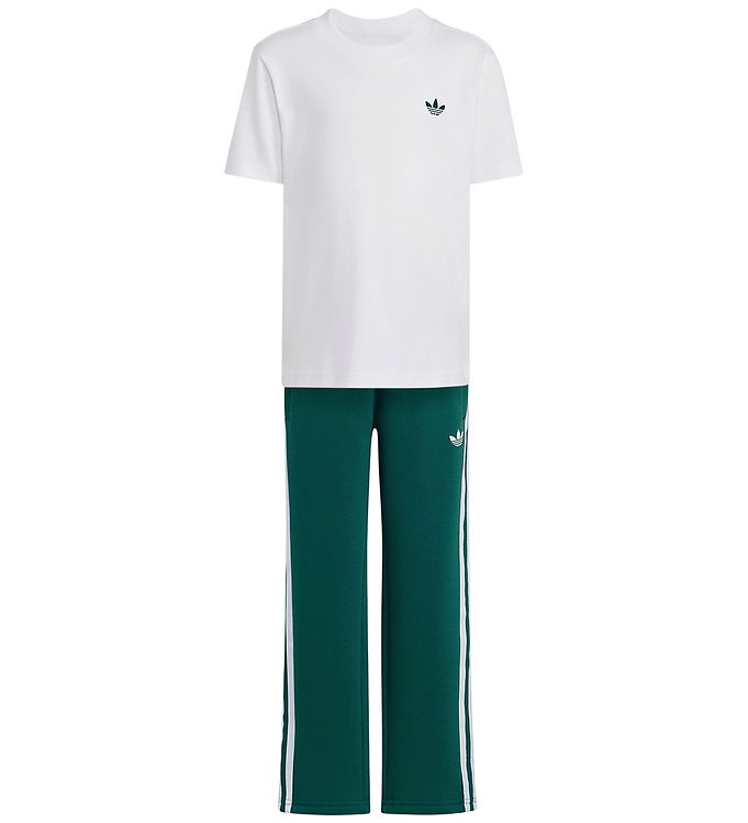 adidas Originals Sæt - T-shirt/Sweatpants - White/Green