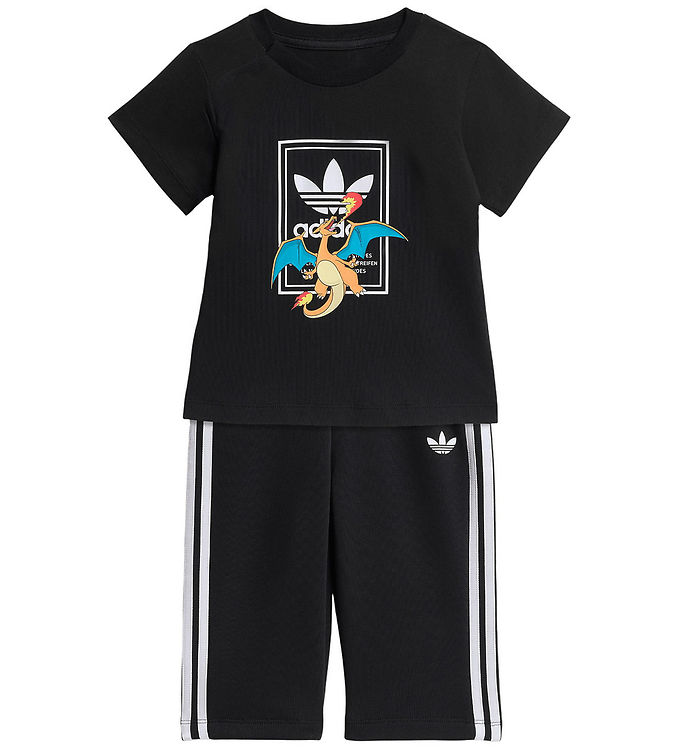 adidas Originals Sæt - T-shirt/Sweatpants - Black/Black