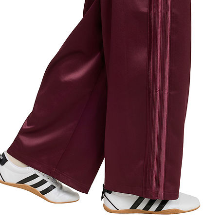 adidas Performance Bukser - JG Satin - Maroon/Maroon