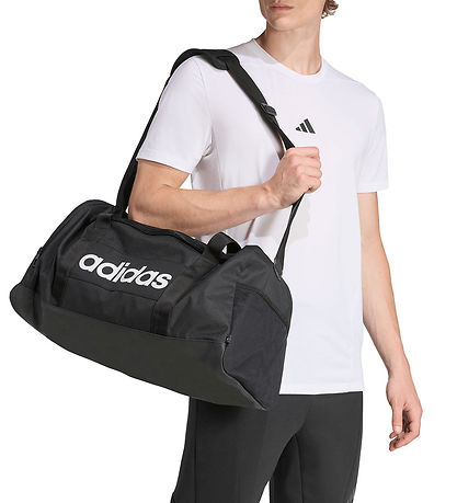 adidas Performance Taske - Linear Duffel M - Black/Black/White