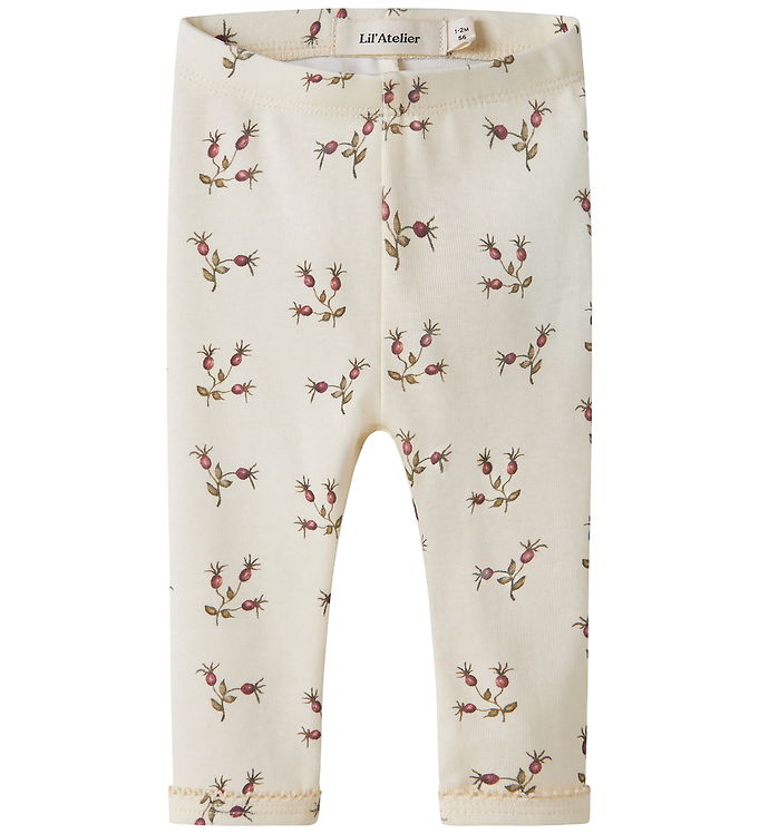LIl' Atelier Leggings - NbfLayo - Turtledove/ROSEHIP