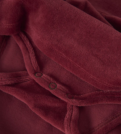 Lil' Atelier Kjolebody l/æ - NbfSaga - Biking Red