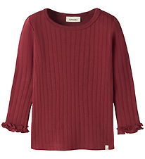 Lil' Atelier Bluse - NmfRiver - Slim - Biking Red