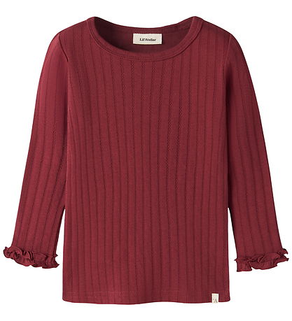 Lil' Atelier Bluse - NmfRiver - Slim - Biking Red