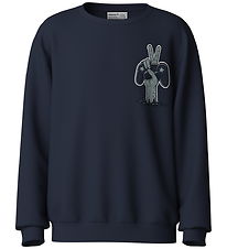 Name It Sweatshirt - NkmVildar - Navy Blazer/GG