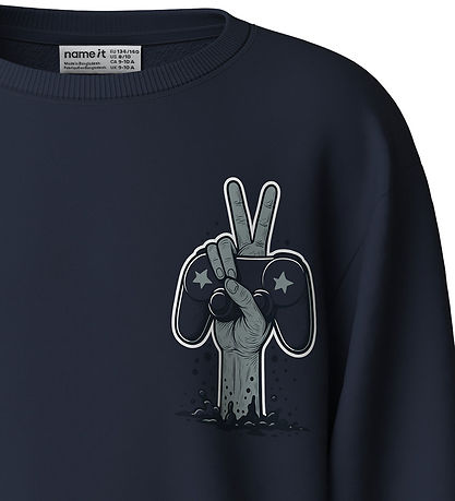 Name It Sweatshirt - NkmVildar - Navy Blazer/GG