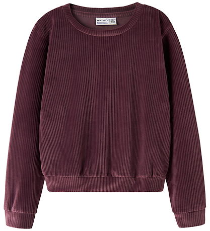 Name It Bluse - Kort - Velvet  - NkfVeloa - Catawba Grape
