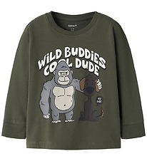 Name It Bluse - NmmRafo - Olive Night