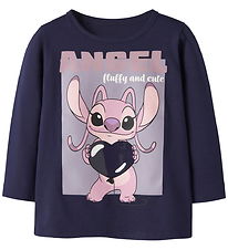 Name It Bluse - NmfOda - Stitch - Evening Blue