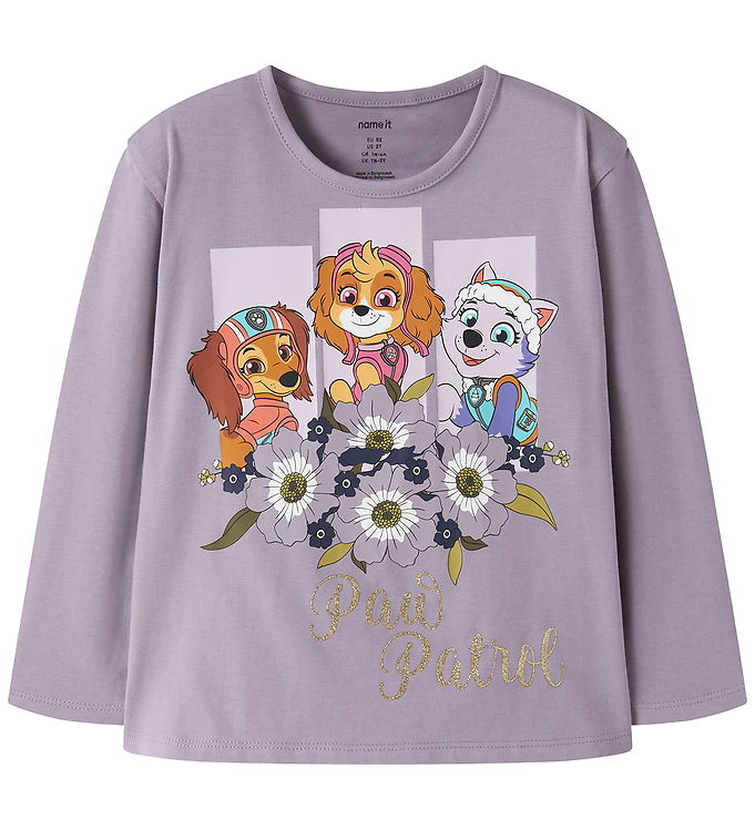 Name It Bluse - NmfOsara - Paw Patrol - Lavender Gray