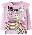 Name It Bluse - NmfOmba - Gurli Gris - Full Blooming Pink