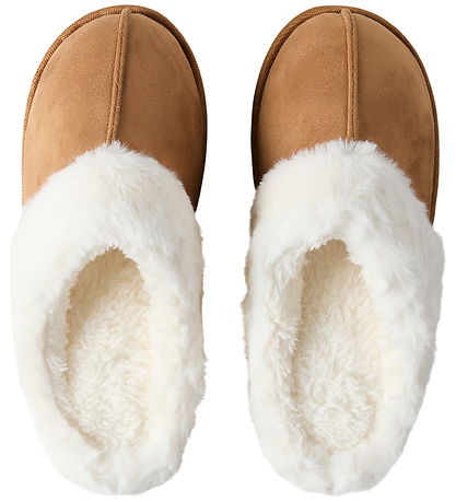 Name it Hjemmesko - NknReed - Medal Bronze/Fur Detail in Creme