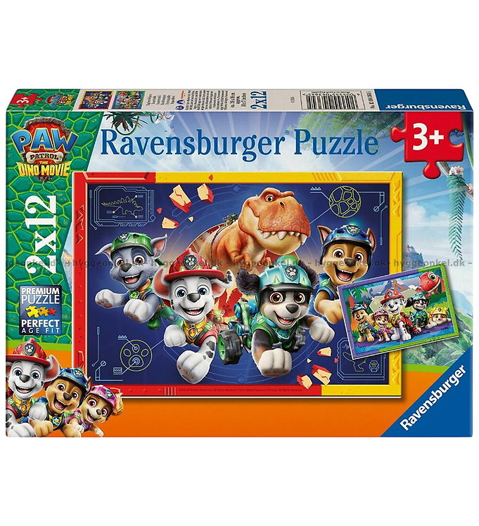 Ravensburger Puslespil - 2x12 Brikker - Paw Patrol