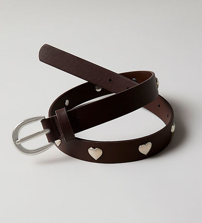 Name It Bælte - NkfRolia - Chokolate Plum m. Rivets