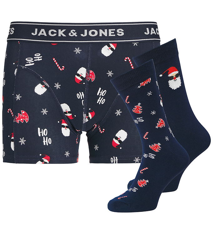Jack & Jones Gaveæske - Boxershorts/Strømper - JacSanta - Sky Ca