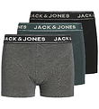 Jack & Jones Boxershorts - 3-Pak - JacBlack - Dark Grey Melange/