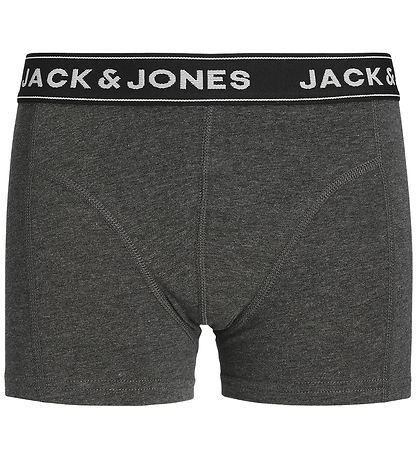 Jack & Jones Boxershorts - 3-Pak - JacBlack - Dark Grey Melange/