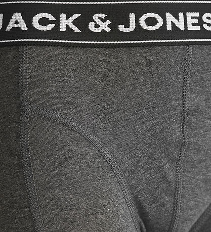 Jack & Jones Boxershorts - 3-Pak - JacBlack - Dark Grey Melange/