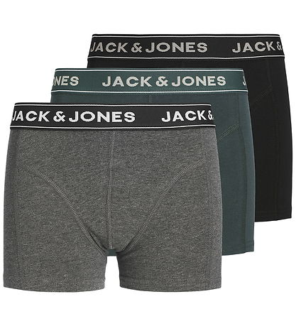 Jack & Jones Boxershorts - 3-Pak - JacBlack - Dark Grey Melange/