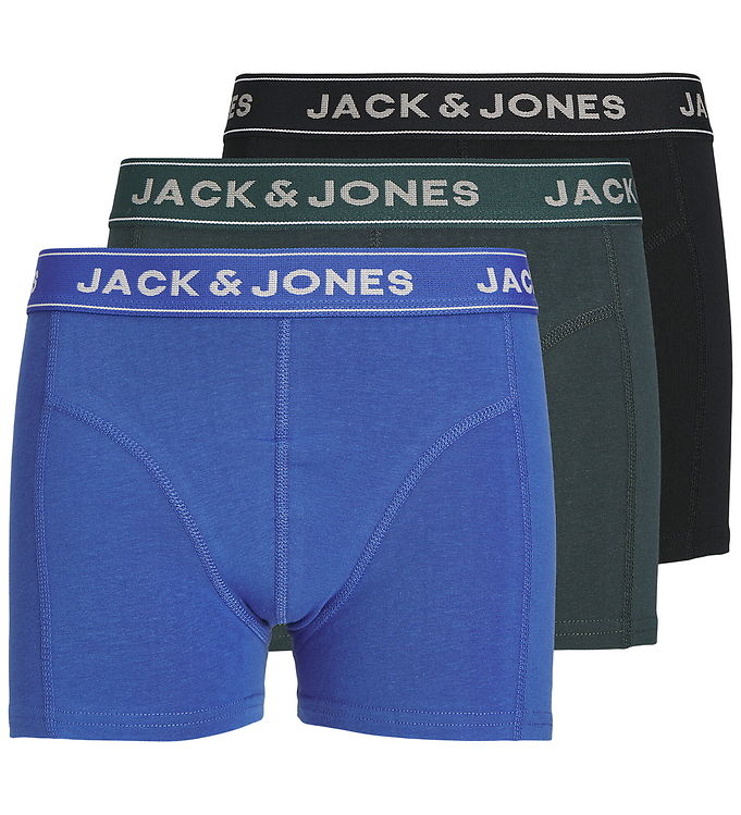Jack & Jones Boxershorts - 3 -Pak - JacBlack - Black/Dazzling Bl