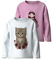 Name It Blouses - 2-Pack - NmfVotea - Bright White/Full Blooming