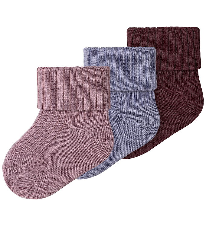 Name It Strømper - 3-Pak - NbfNobba - Mauve Shadows/Lavender Gra