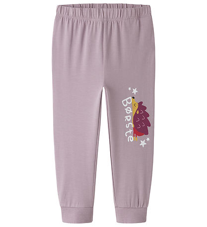 Name It Nattøj - 2-delt - Børste - NmfAba - Mauve Shadows